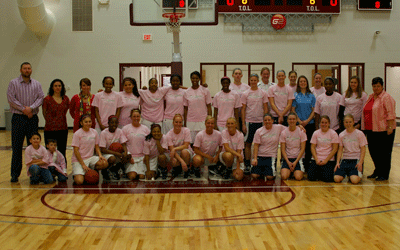 Crimson Wave and Trinity Christian Women's Basketball Teams