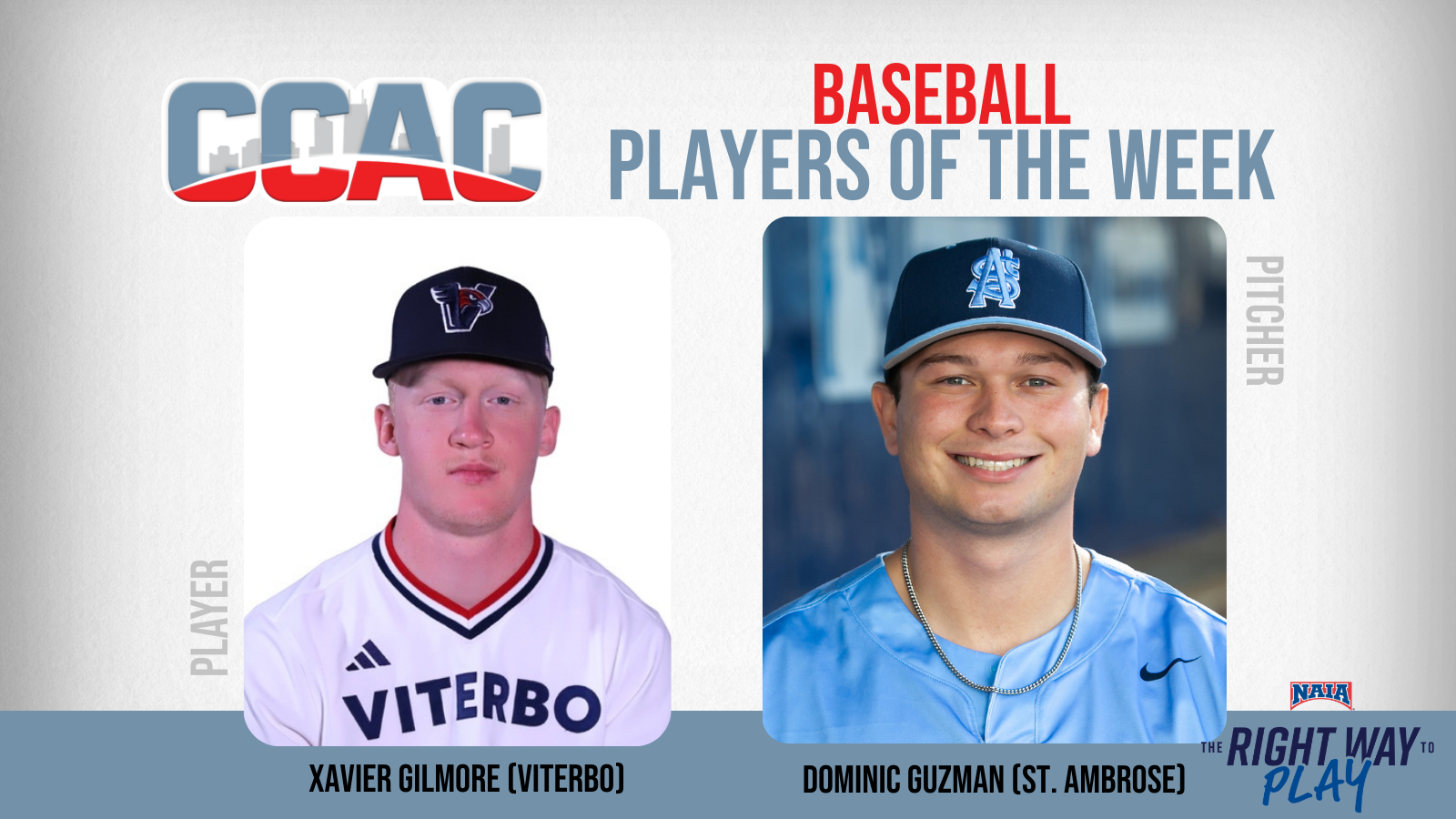 Week 6 Baseball Honors Claimed By VU's Gilmore, SAU's Guzman
