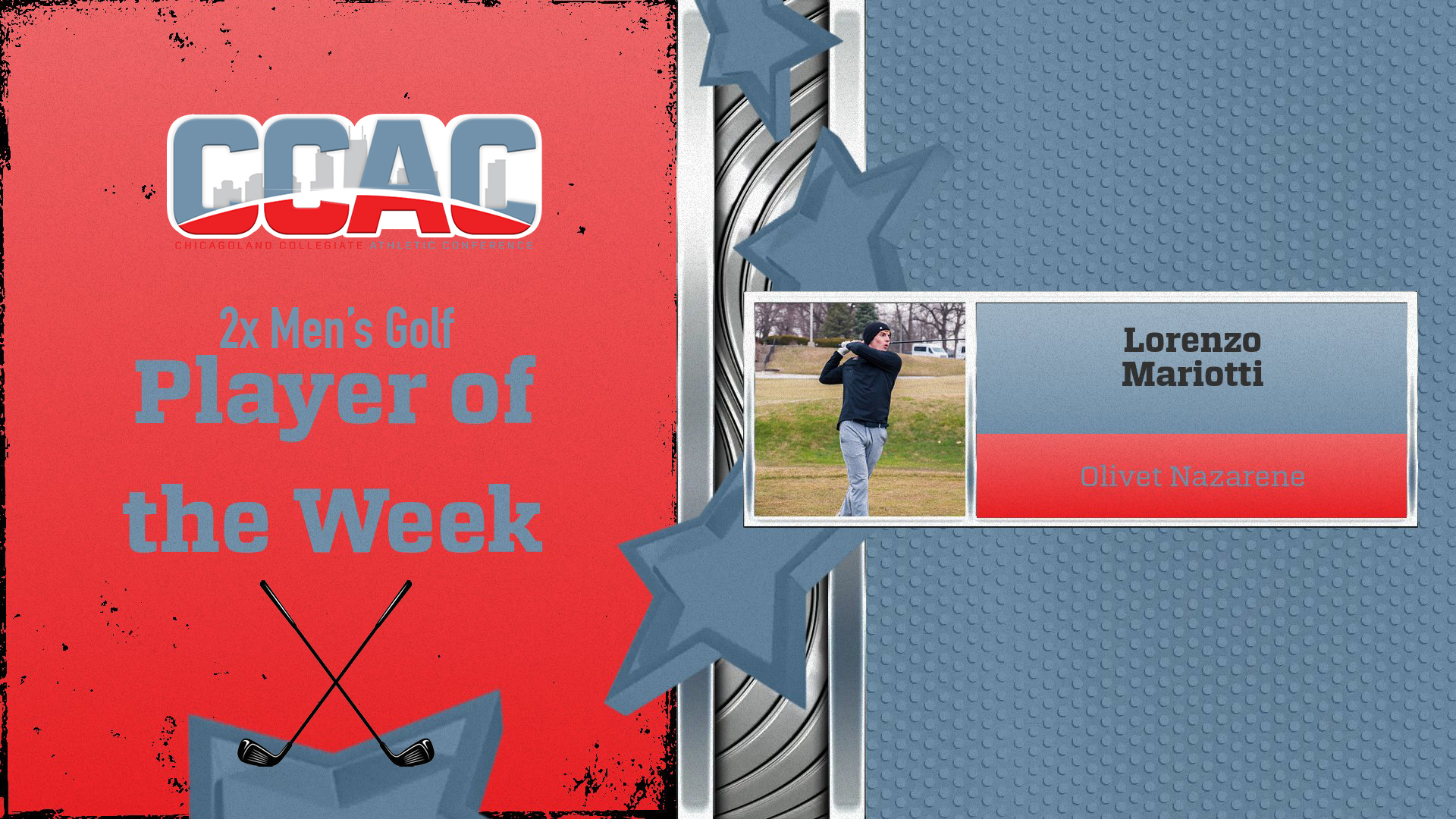 ONU's Mariotti Repeats As Men's Golfer of the Week