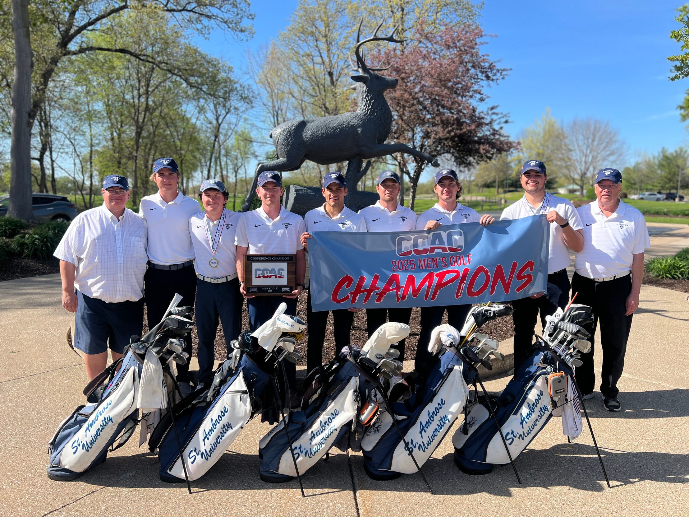 St. Ambrose Claims First Men's Golf Title