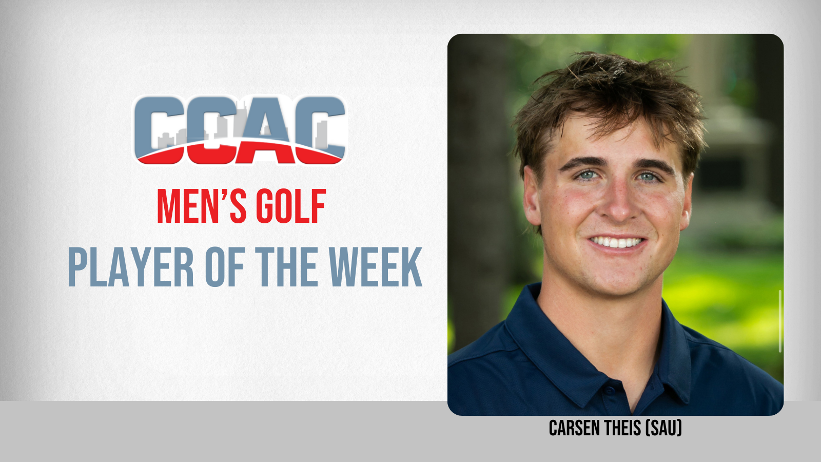 SAU's Theis Claims First Weekly Men's Golfer Award For 2025-26