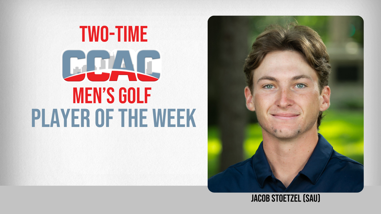 SAU's Stoetzel Repeats As Men's Golfer of the Week