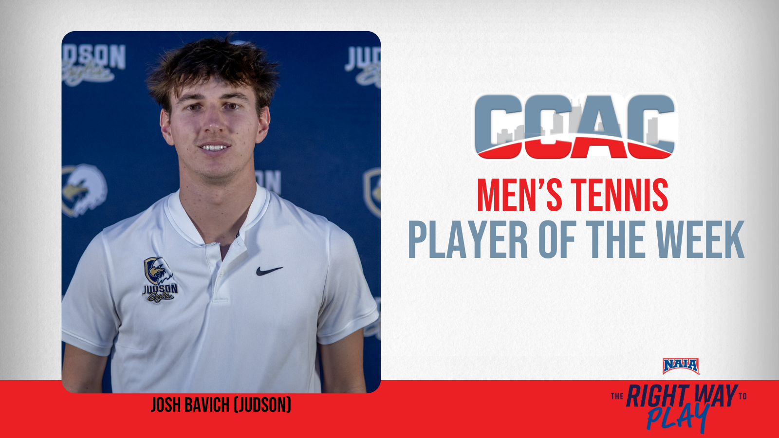JU's Bavich Garners Men's Tennis Weekly Recognition