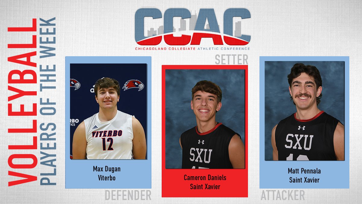 SXU's Pennala, Daniels, VU's Dugan Return To Men's Volleyball Weekly Awards Stand