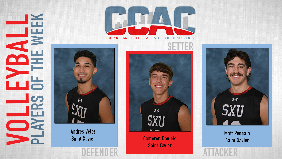 Saint Xavier Three-Sweeps In Men's Volleyball Weekly Awards