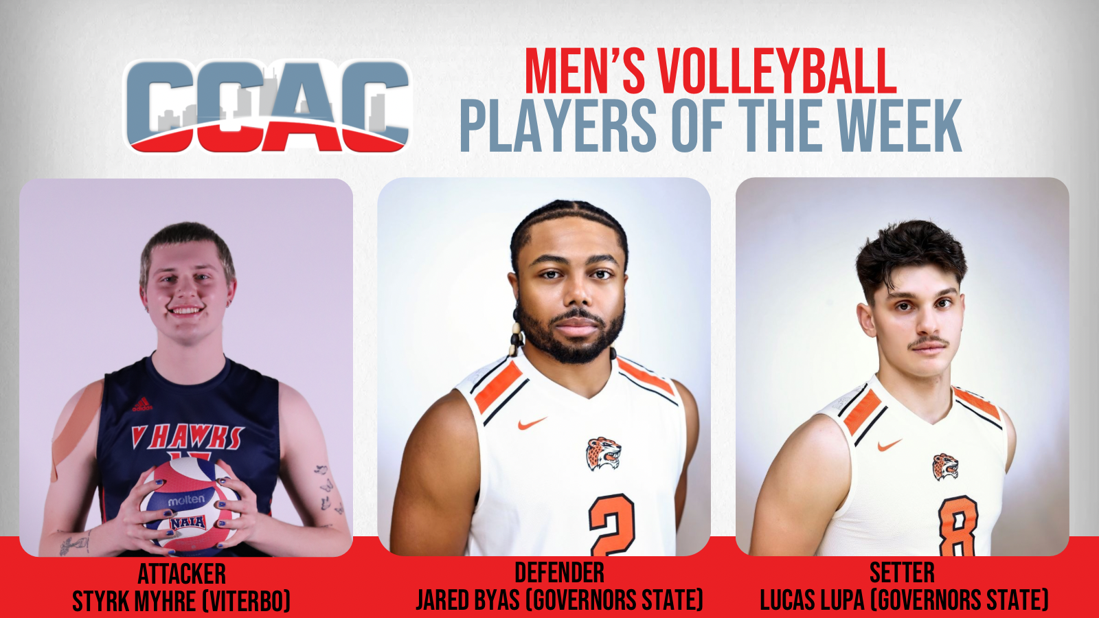 Weekly Men's VB Honors Go To VU's Myhre, GSU's Byas, Lapa