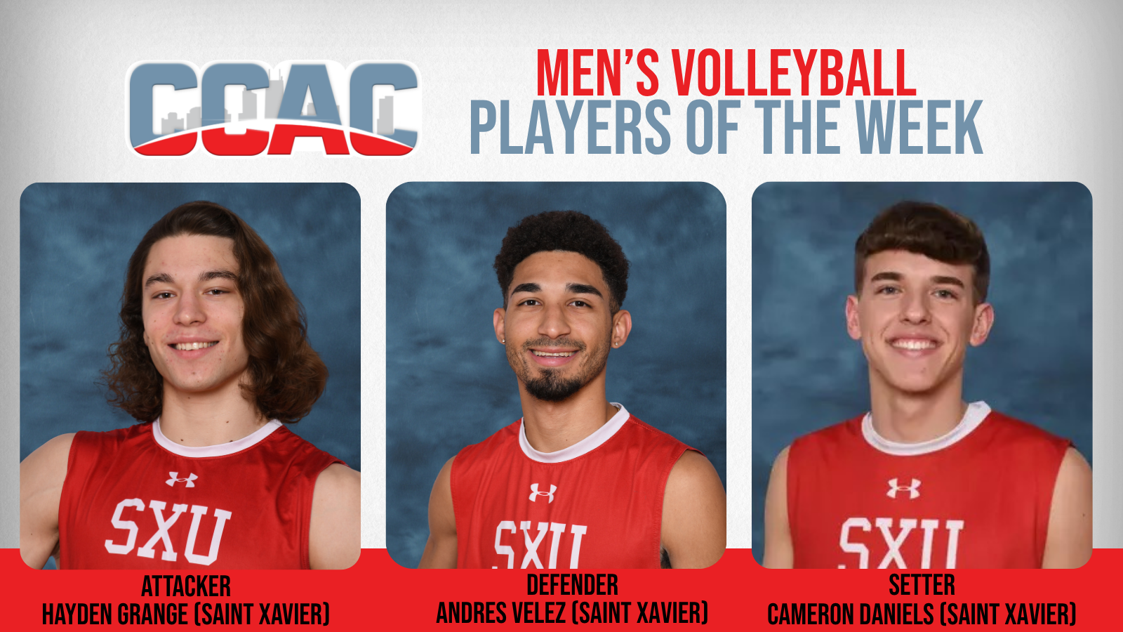 Saint Xavier Sweeps Men's Volleyball Weekly Honors For Fourth Time