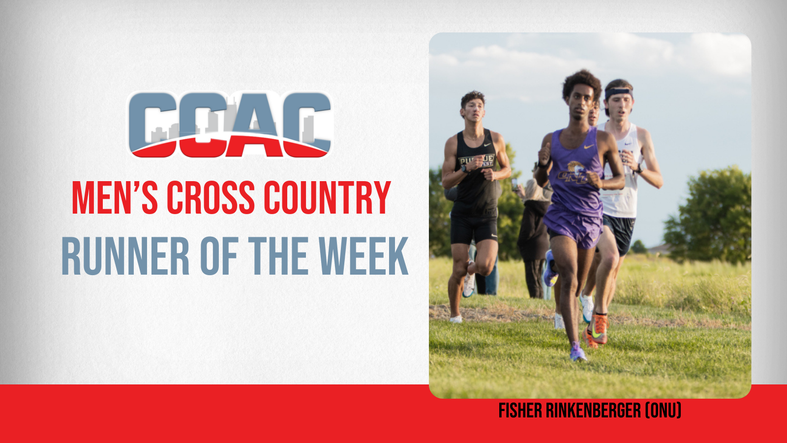 ONU's Rinkenberger Picks Up Men's CC Runner of the Week Recognition