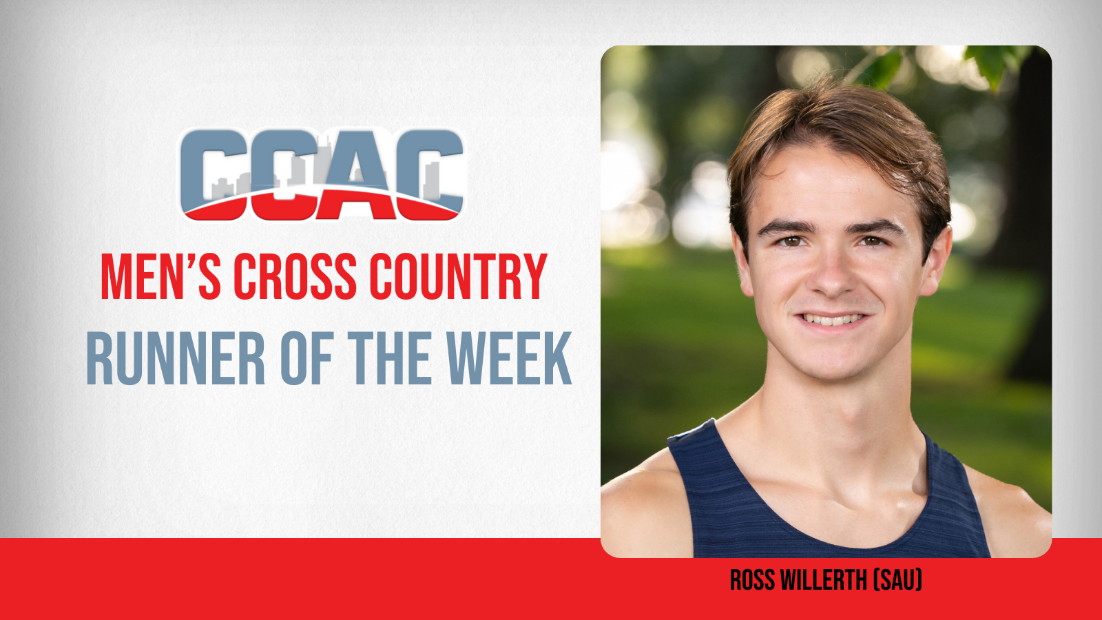 SAU's Willerth Earns Men's Cross Country Runner of the Week Accolades