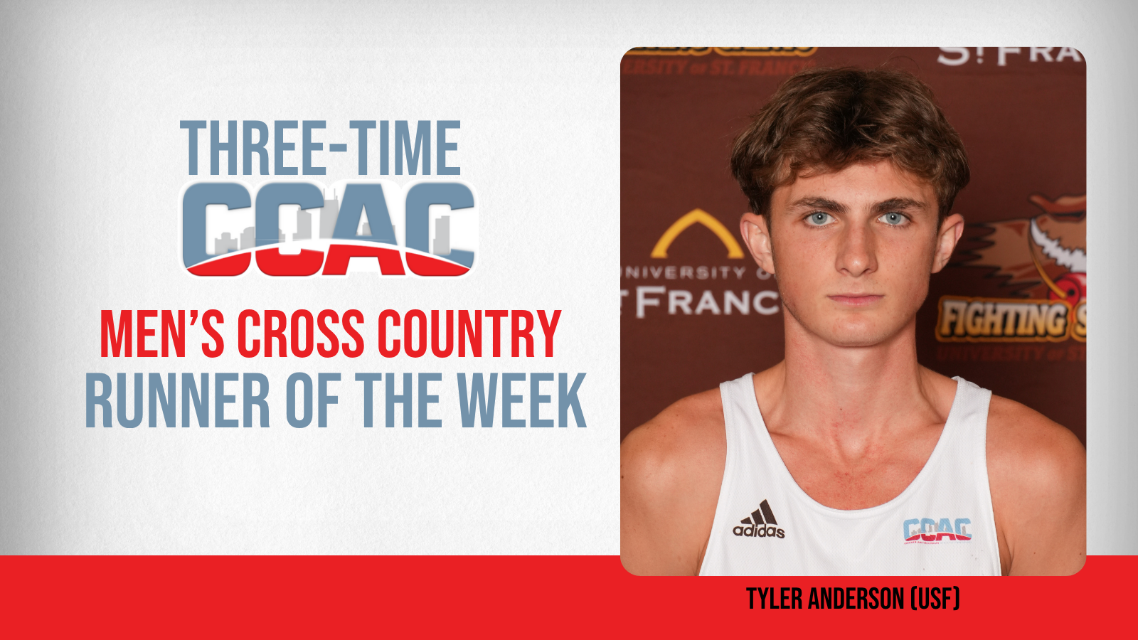 USF's Anderson Earns Men's Cross Country Weekly Honor For Third Time