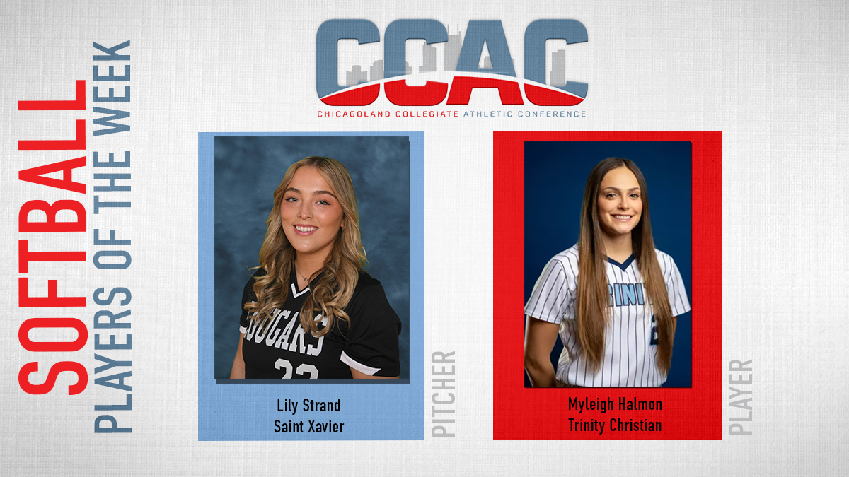 TCC's Halmon, SXU's Strand Capture Softball Weekly Accolades For Second Time