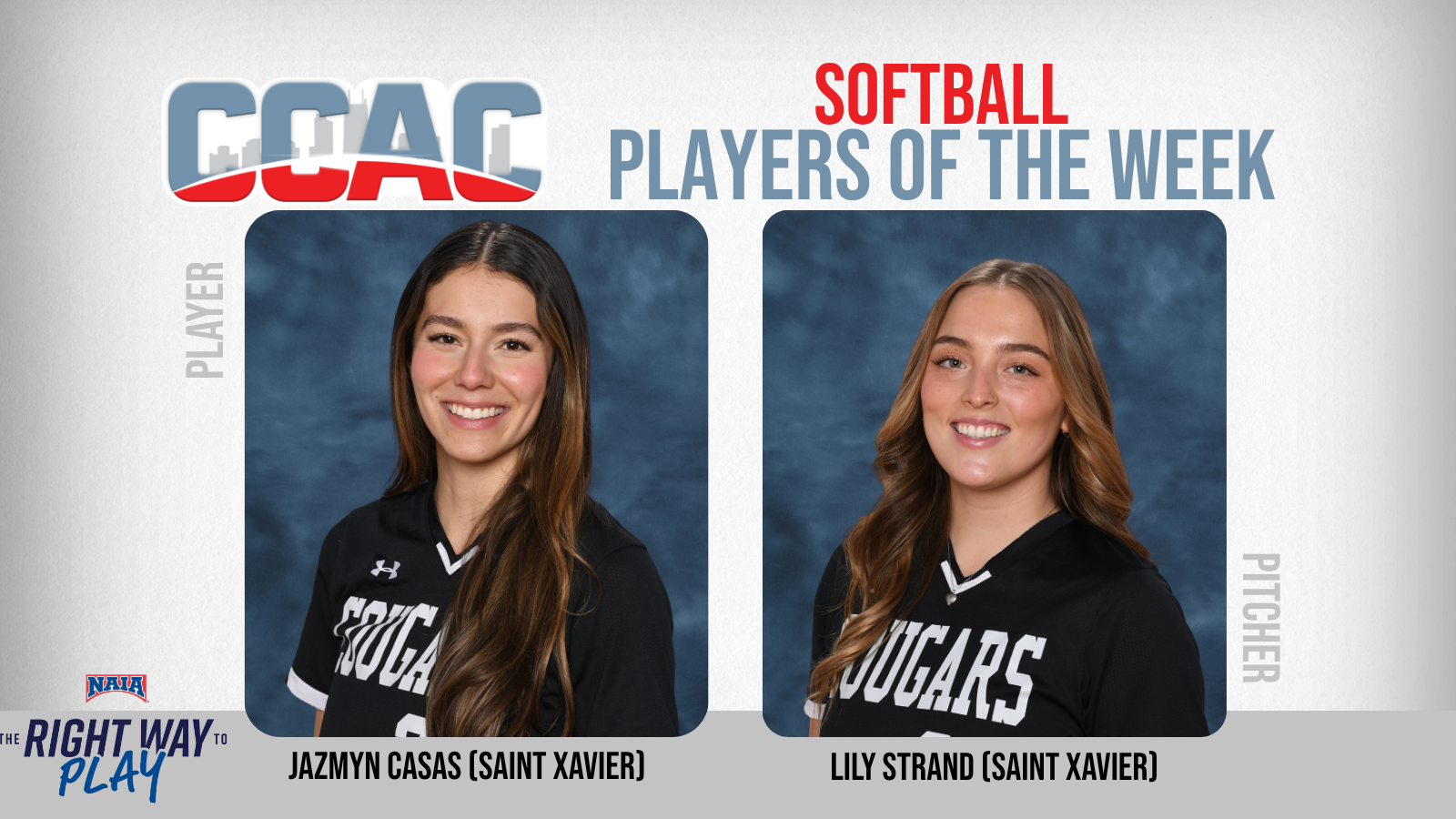 Saint Xavier Sweeps Softball Weekly Honors For Third Time