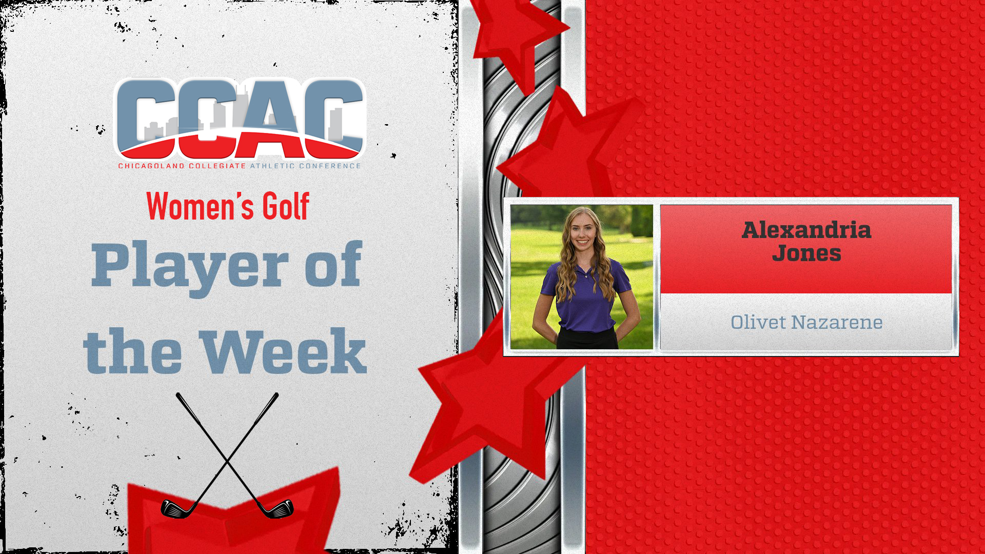 Olivet Nazarene's Jones Gains First Women's Golf Weekly Honor For 2024