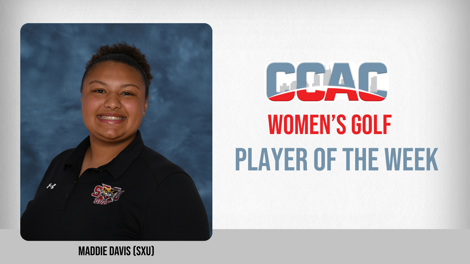 SXU's Davis Collects First Women's Golf Weekly Honor For 2025-26