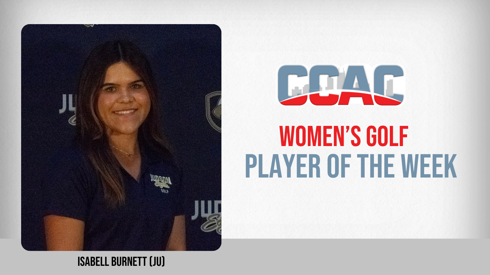 JU's Burnett Earns Women's Golfer of the Week Accolades