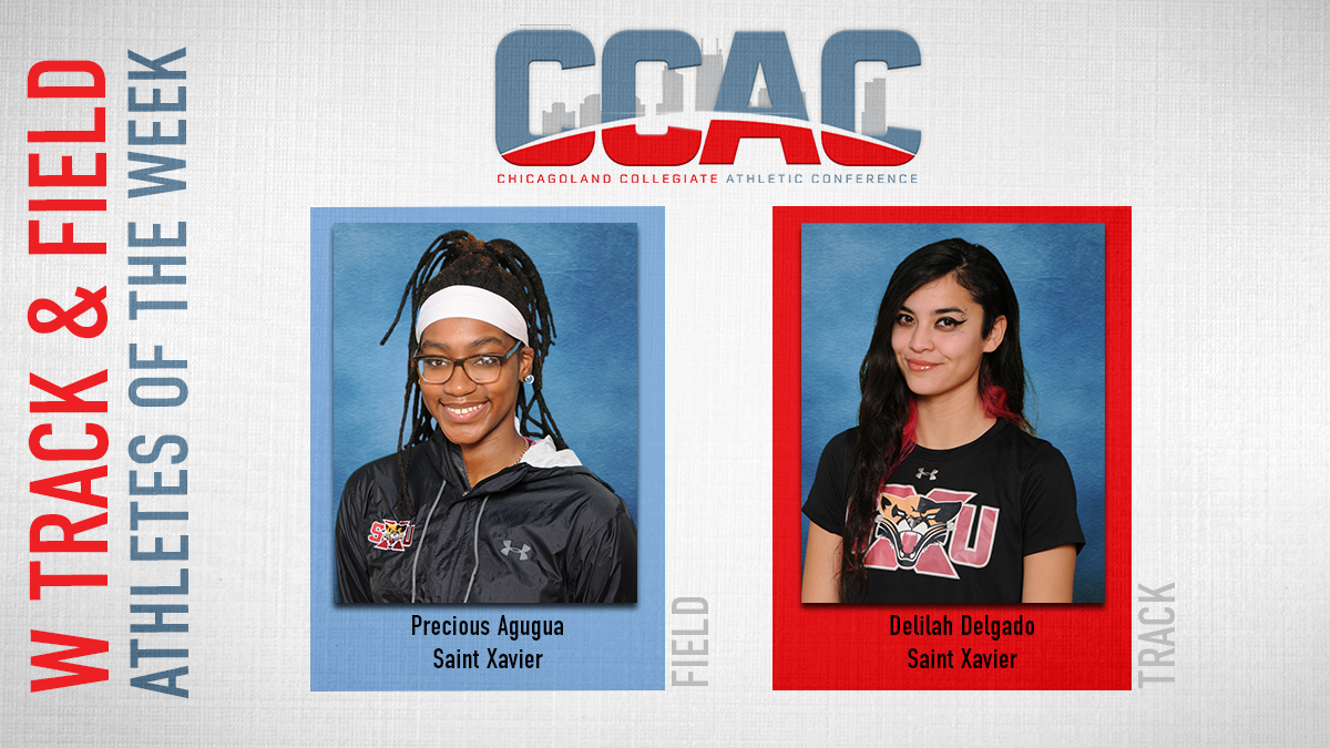 Delgado, Agugua Help Saint Xavier Sweep Women's Indoor Track & Field Weekly Honors