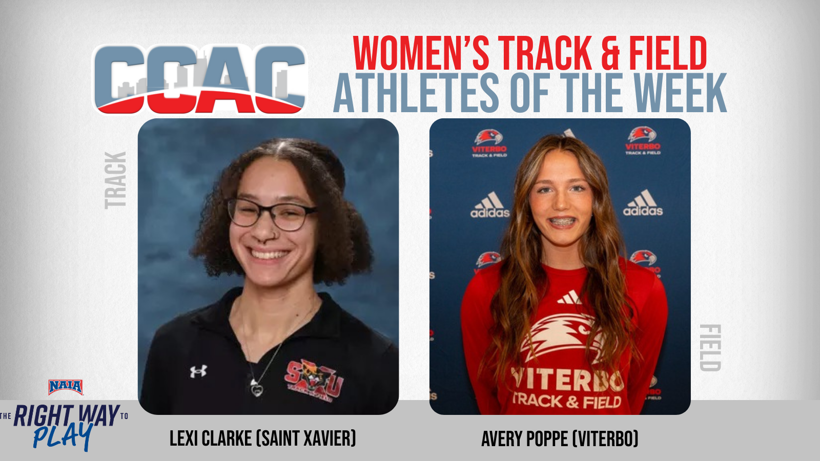 Record-Setting Performances By SXU's Clarke, VU's Poppe Net Women's Indoor T&F Weekly Honors