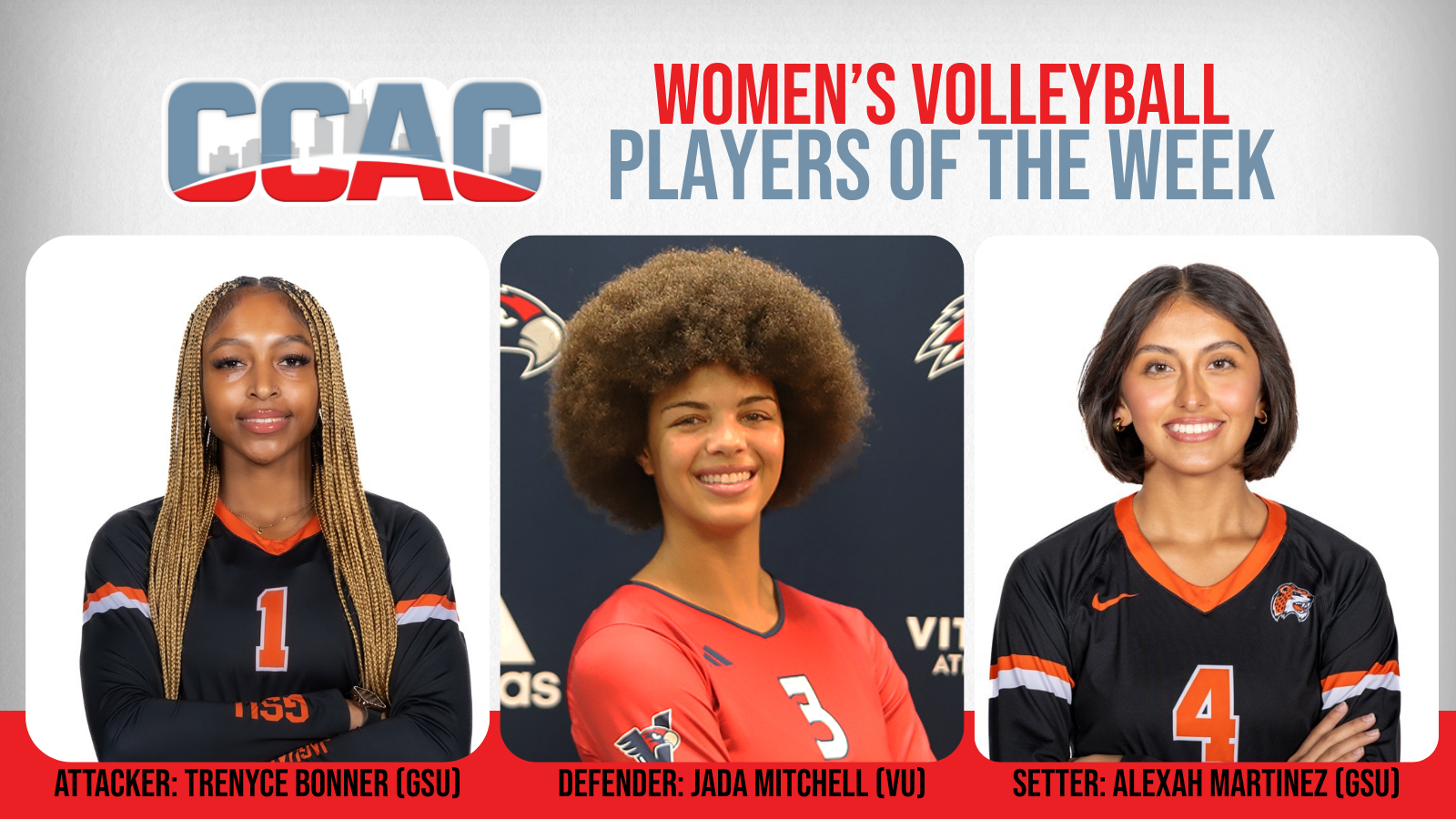 Final Weekly Women's Volleyball Honors For 2025 Go To GSU's Martinez, Bonner, VU's Mitchell