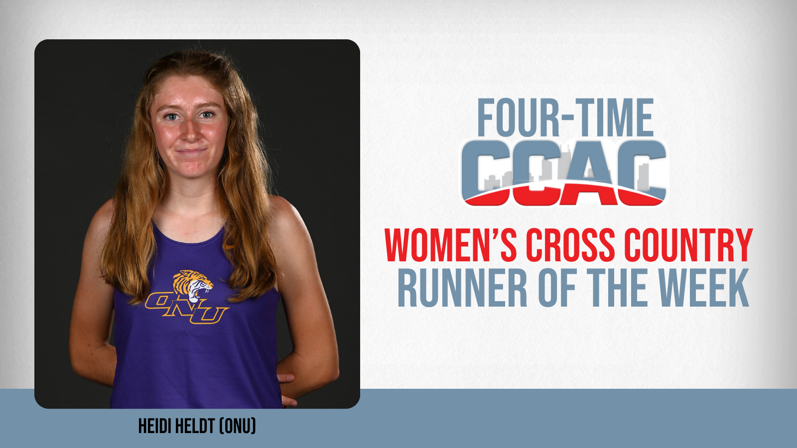 ONU's Heldt Sets New School Record, Claims Fourth WCC Runner of the Week Award